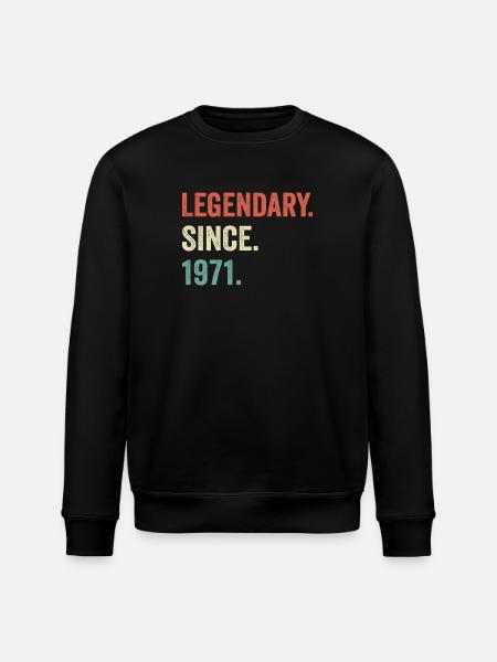 legendary since 1971 - Stanley/Stella ROLLER Unisex Organic Sweatshirt - black