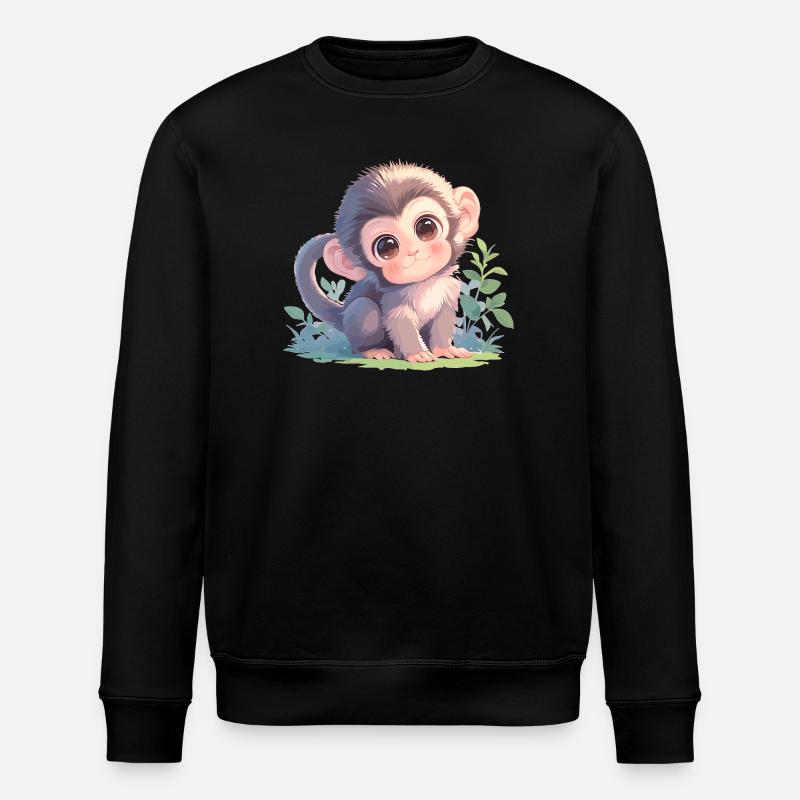 Makaken Makake - Stanley/Stella Unisex Bio-Sweatshirt ROLLER - Schwarz