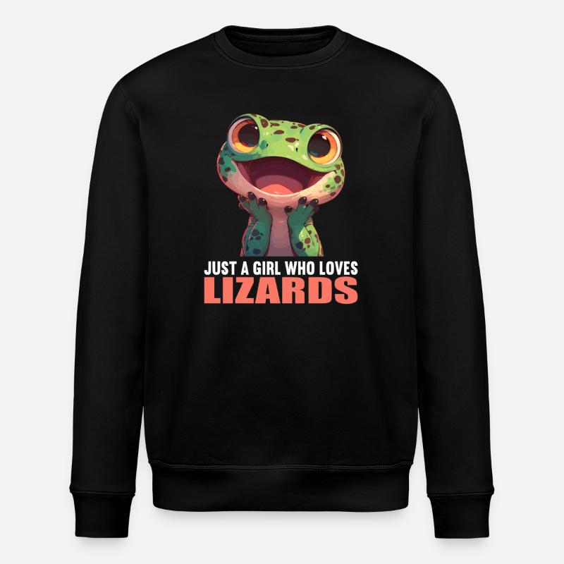 Lizards Lizard - Stanley/Stella ROLLER Unisex Organic Sweatshirt - black