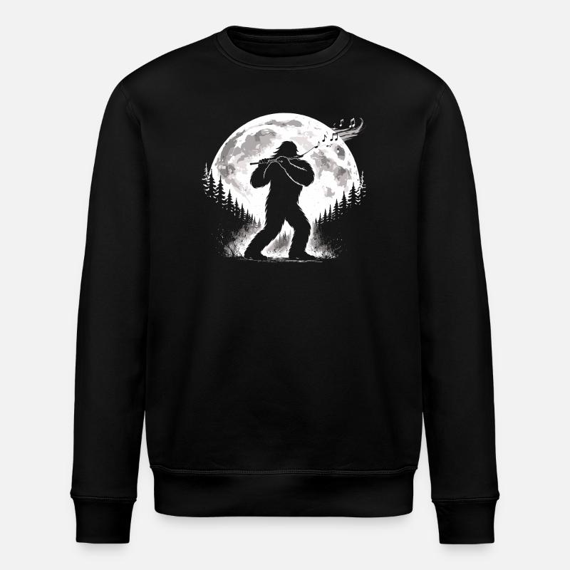 Joueur de flûte Bigfoot - Sweat bio ROLLER Stanley/Stella Unisexe - noir