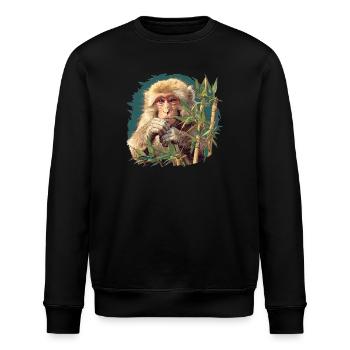 Macaque Macaque - Stanley/Stella ROLLER Unisex Organic Sweatshirt - black - Front - Nik (191cm)