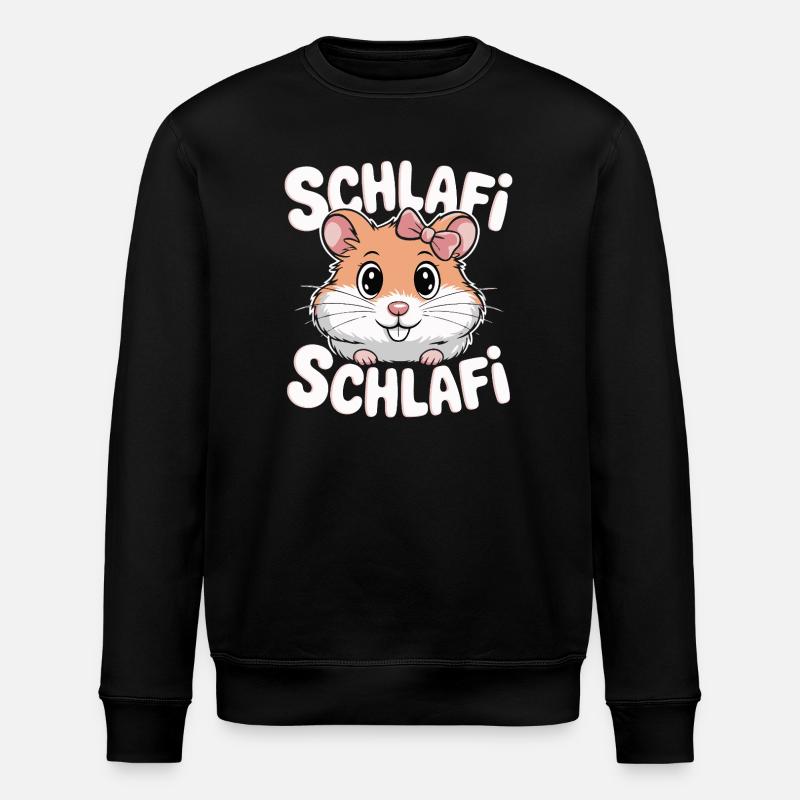 Schlafi Schlafi Hamster Design - Sweat bio ROLLER Stanley/Stella Unisexe - noir