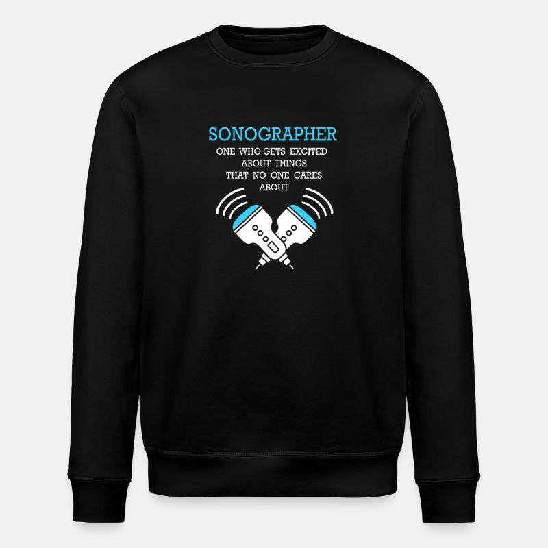 ultrasound - Stanley/Stella ROLLER Unisex Organic Sweatshirt - black