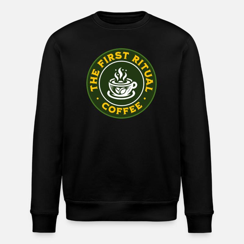 Erstes Ritual-Kaffeeabzeichen - Stanley/Stella Unisex Bio-Sweatshirt ROLLER - Schwarz