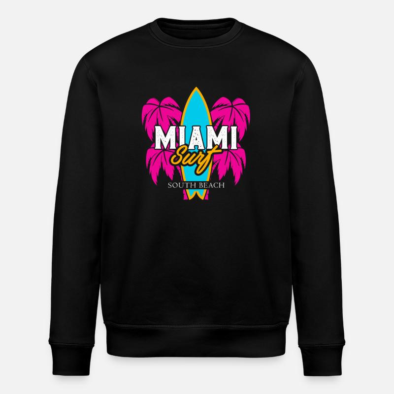 Conception de Miami Surf South Beach - Sweat bio ROLLER Stanley/Stella Unisexe - noir
