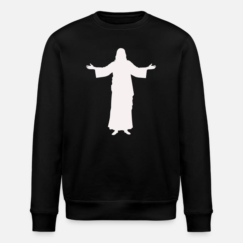 jesus- - Stanley/Stella Unisex Bio-Sweatshirt ROLLER - Schwarz