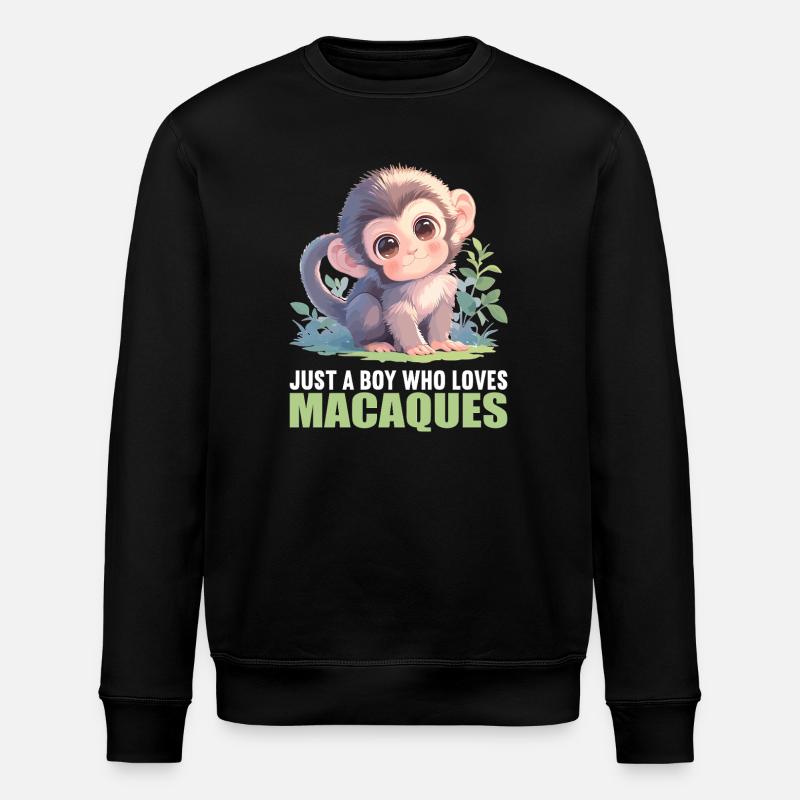 Makaken Makake - Stanley/Stella Unisex Bio-Sweatshirt ROLLER - Schwarz