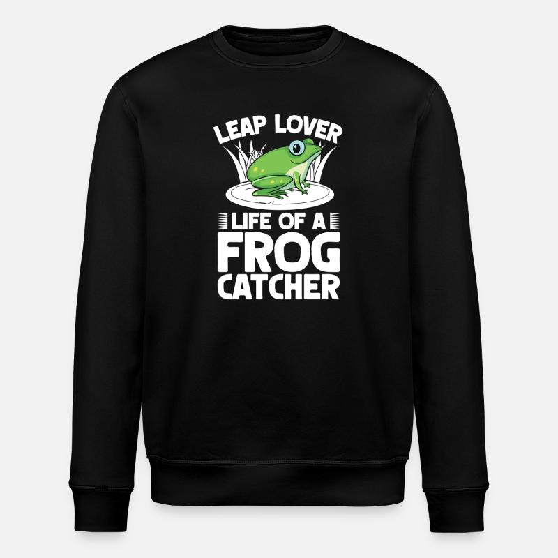 Trape-grenouilles, Saute-Saute-Grenouille Amoureuse - Sweat bio ROLLER Stanley/Stella Unisexe - noir
