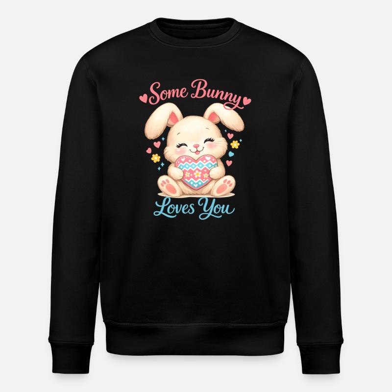 Un lapin t’aime - Sweat bio ROLLER Stanley/Stella Unisexe - noir