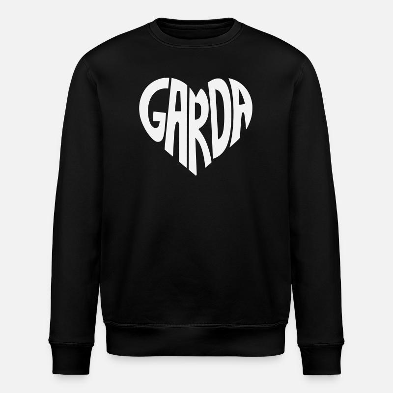 Garda Herzschrift Logo - Stanley/Stella Unisex Bio-Sweatshirt ROLLER - Schwarz