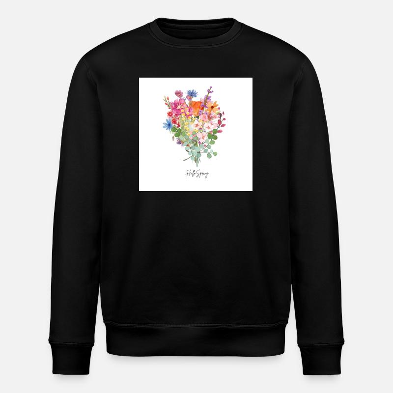 Hello Spring - Stanley/Stella Unisex Bio-Sweatshirt ROLLER - Schwarz