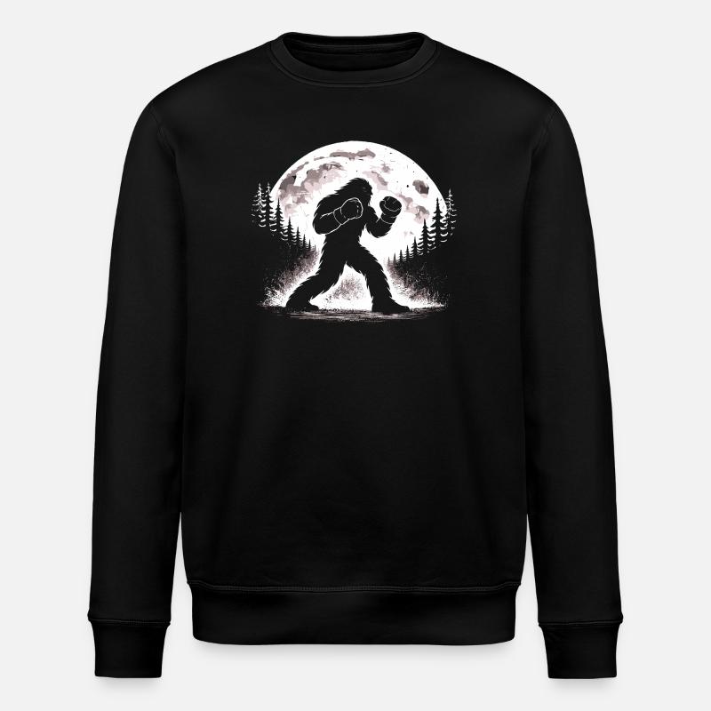 Bigfoot Boxer - Stanley/Stella Unisex Bio-Sweatshirt ROLLER - Schwarz