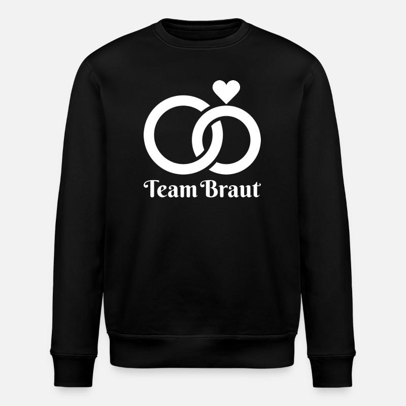 Team Bride, Wedding, Bridal Party - Stanley/Stella ROLLER Unisex Organic Sweatshirt - black