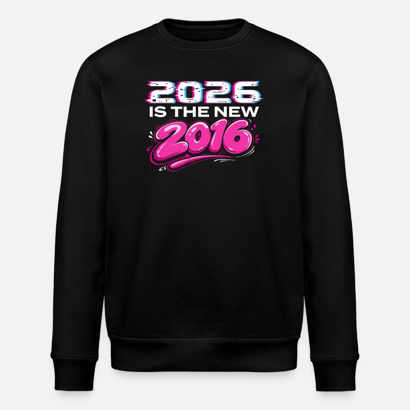 2026 Neue 2016 Throwback-Internet-Vibes - Stanley/Stella Unisex Bio-Sweatshirt ROLLER - Schwarz