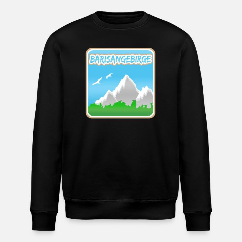 Barisan Mountains as a mountain - Stanley/Stella ROLLER Unisex Organic Sweatshirt - black