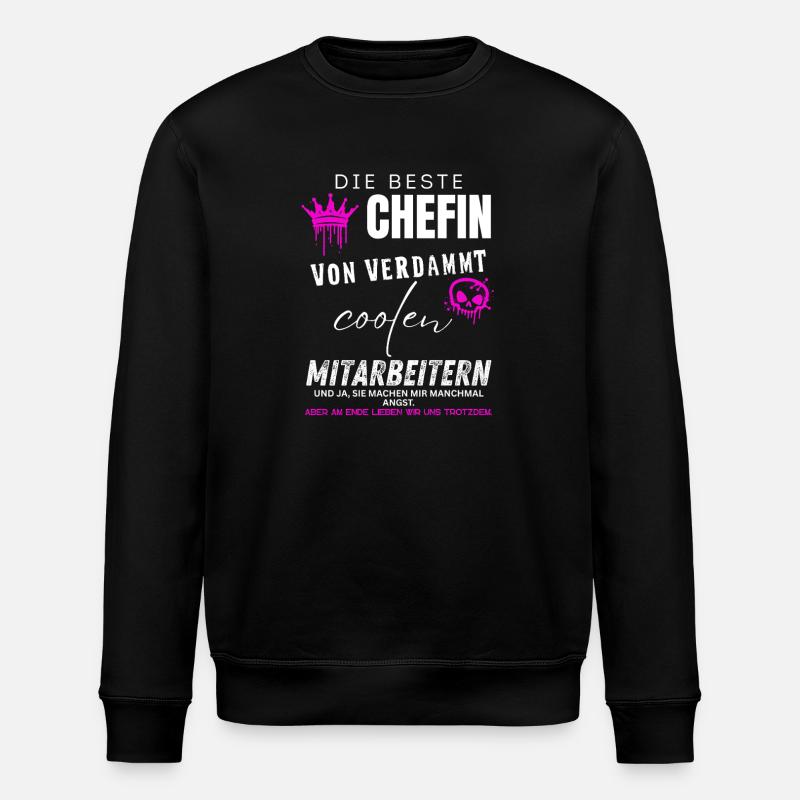 Meilleur patron d’employés vraiment cool - Sweat bio ROLLER Stanley/Stella Unisexe - noir