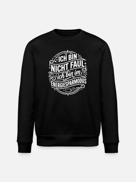 Energy saving mode humor - Stanley/Stella ROLLER Unisex Organic Sweatshirt - black