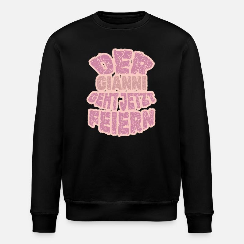 Geschenk für Gianni - Stanley/Stella Unisex Bio-Sweatshirt ROLLER - Schwarz