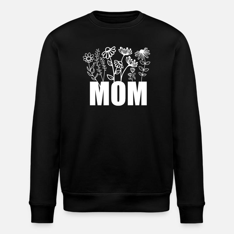MOM Blossoms - Stanley/Stella ROLLER Unisex Organic Sweatshirt - black