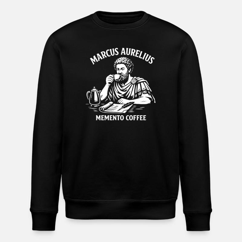 Marcus Aurelius Memento Coffee - Sweat bio ROLLER Stanley/Stella Unisexe - noir