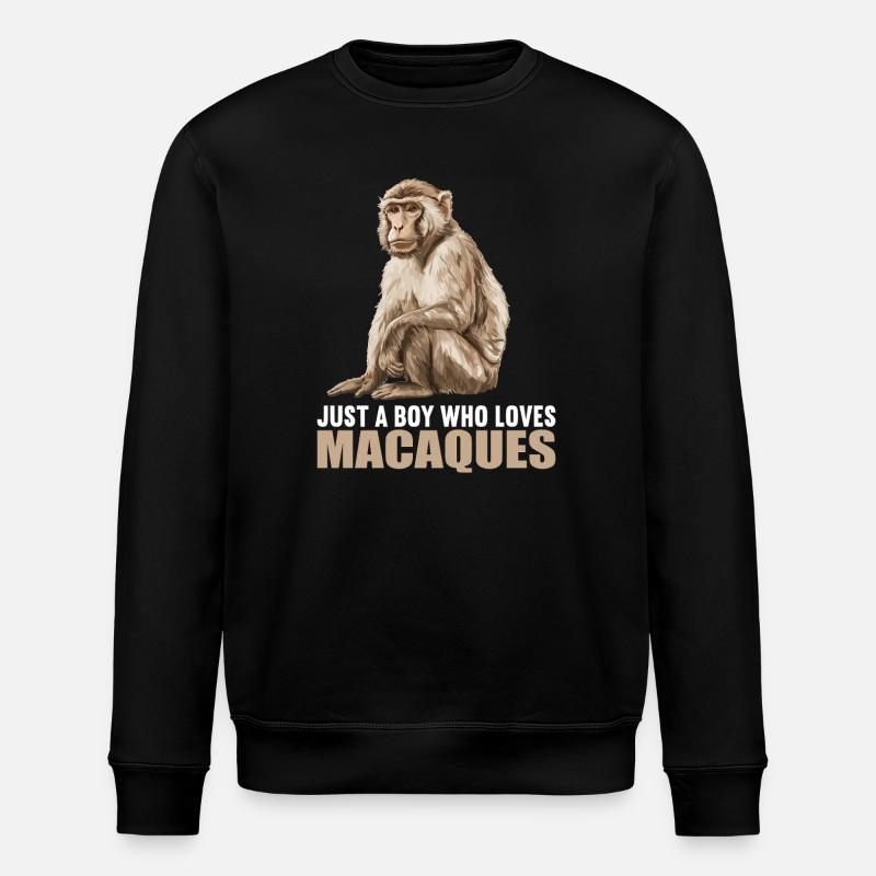 Makaken Makake - Stanley/Stella Unisex Bio-Sweatshirt ROLLER - Schwarz