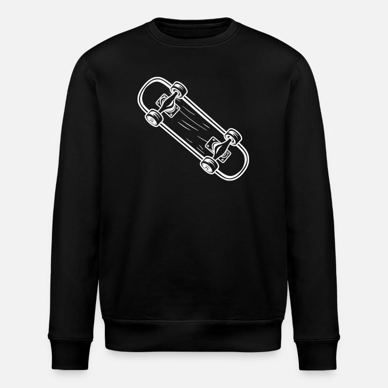 Skateboard Cartoon Look - Stanley/Stella Unisex Bio-Sweatshirt ROLLER - Schwarz