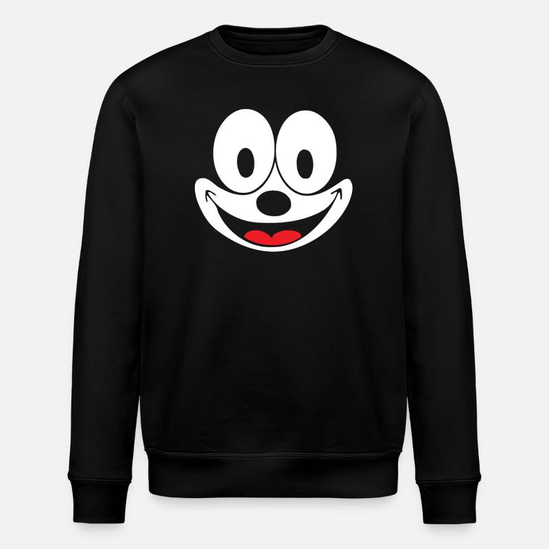 Felix The Cat Kostümdesign - Stanley/Stella Unisex Bio-Sweatshirt ROLLER - Schwarz