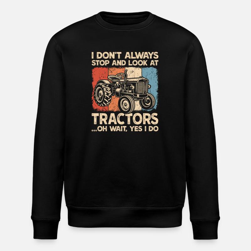 Traktorbauernhof-Landwirtschaft - Stanley/Stella Unisex Bio-Sweatshirt ROLLER - Schwarz