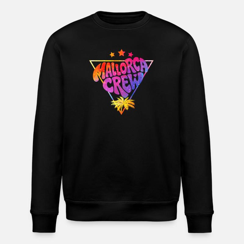Mallorca Crew Neon Gradient - Stanley/Stella Unisex Bio-Sweatshirt ROLLER - Schwarz
