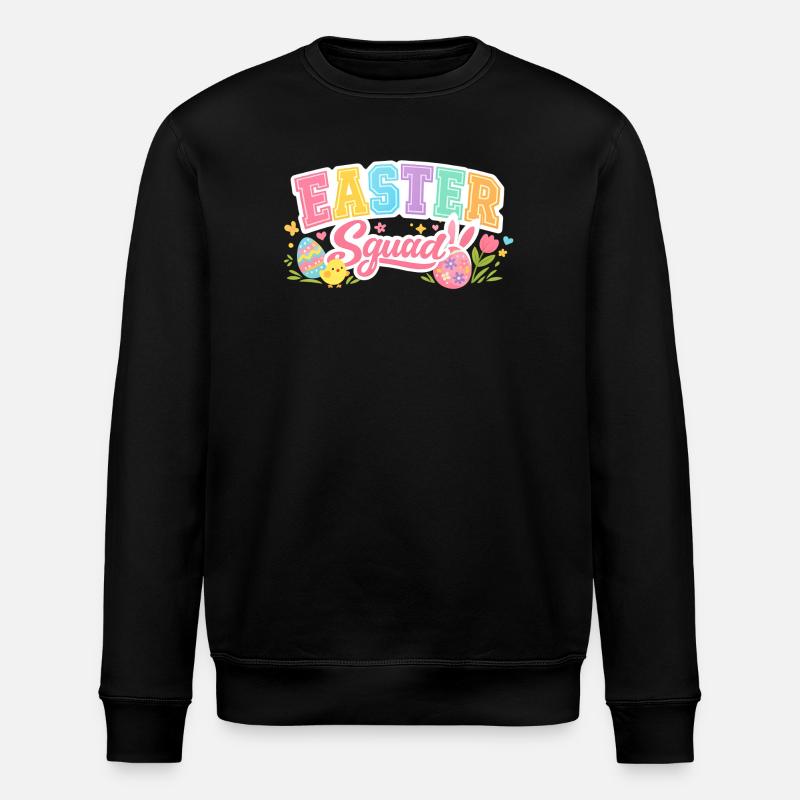 Easter Squad Egg Hunt - Stanley/Stella Unisex Bio-Sweatshirt ROLLER - Schwarz