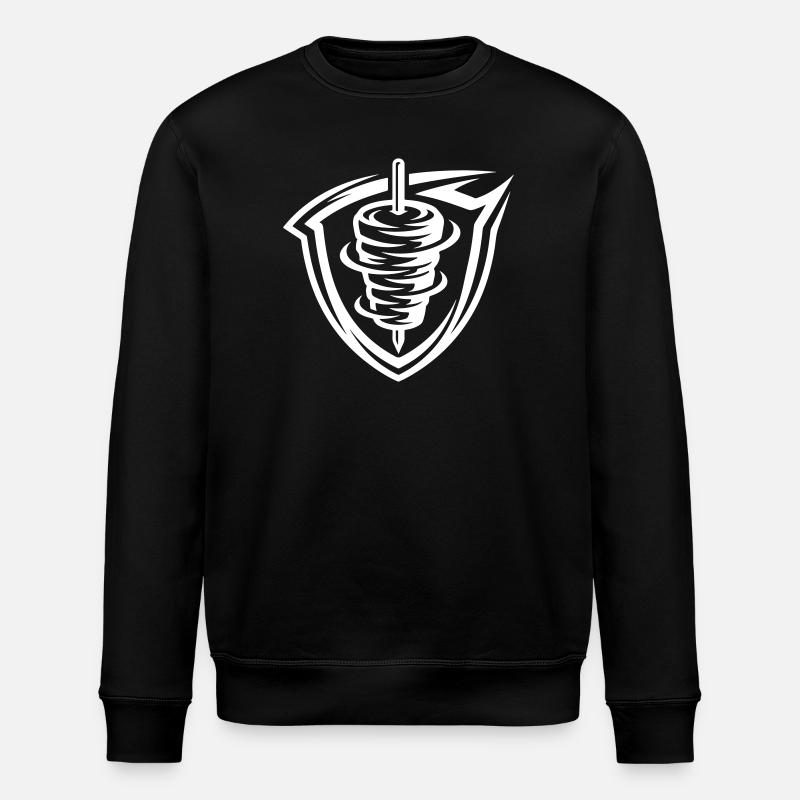 Kebab symbol - Stanley/Stella ROLLER Unisex Organic Sweatshirt - black