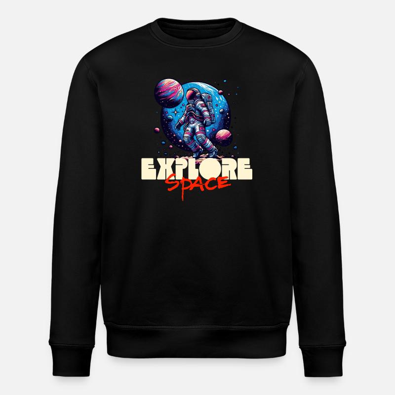Explorer Space Astronaut - Sweat bio ROLLER Stanley/Stella Unisexe - noir