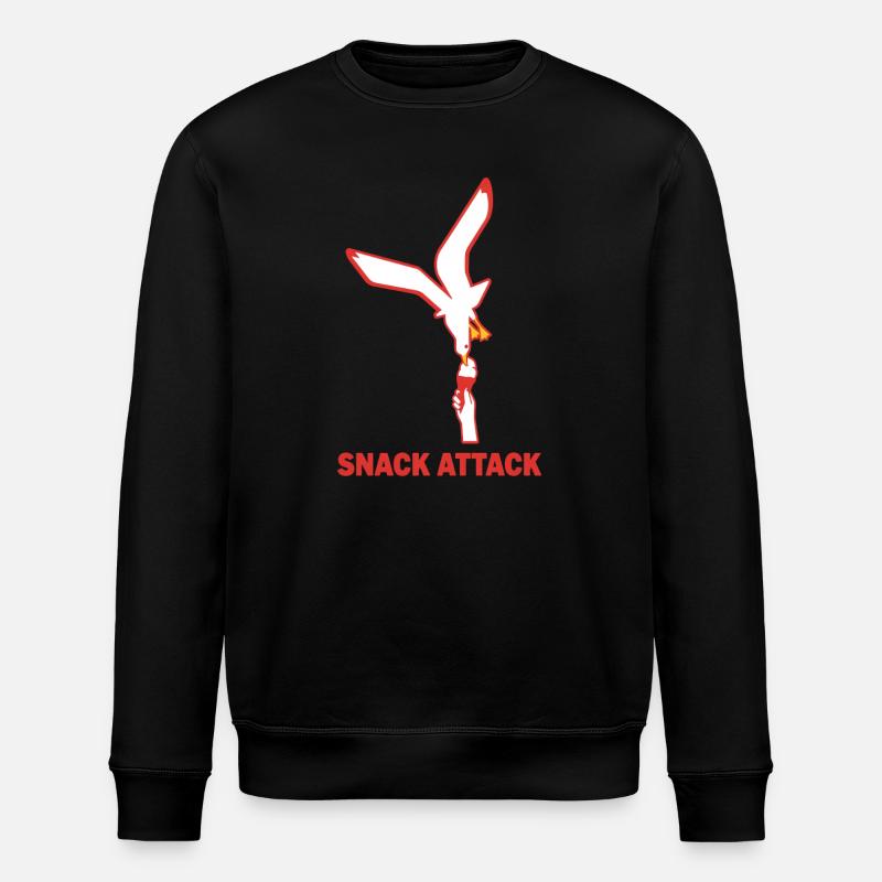 Snack Attack Möwe Eis - Stanley/Stella Unisex Bio-Sweatshirt ROLLER - Schwarz