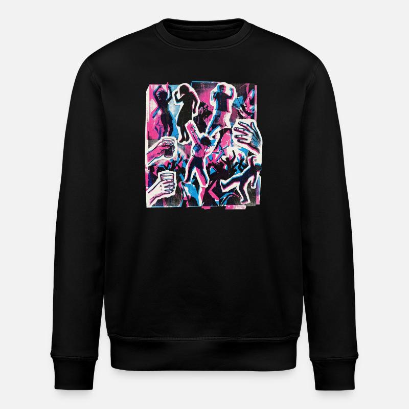 Fête rétro des années 90 - Sweat bio ROLLER Stanley/Stella Unisexe - noir