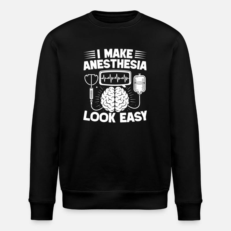 Anesthésiste Look Easy Anesthesia - Sweat bio ROLLER Stanley/Stella Unisexe - noir