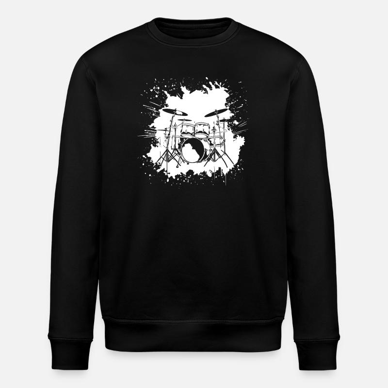 Schlagzeug - Stanley/Stella Unisex Bio-Sweatshirt ROLLER - Schwarz