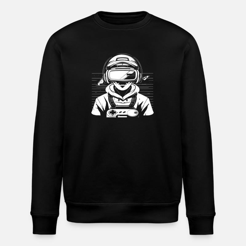 Gaming Boy Grafik - Stanley/Stella Unisex Bio-Sweatshirt ROLLER - Schwarz