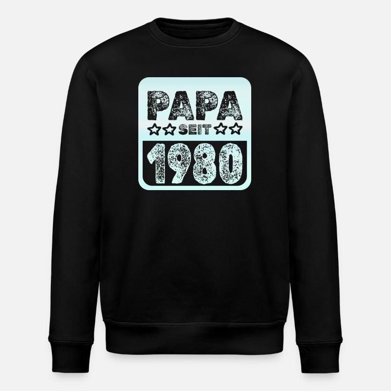 Spruch 1980 - Stanley/Stella Unisex Bio-Sweatshirt ROLLER - Schwarz