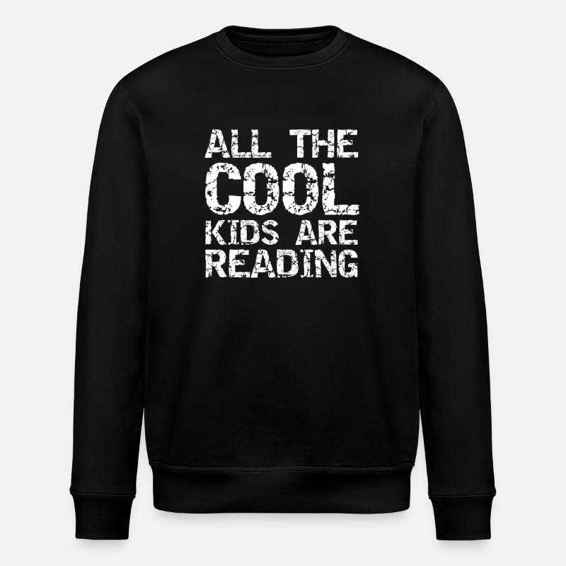 Tous les enfants cool lisent - Sweat bio ROLLER Stanley/Stella Unisexe - noir