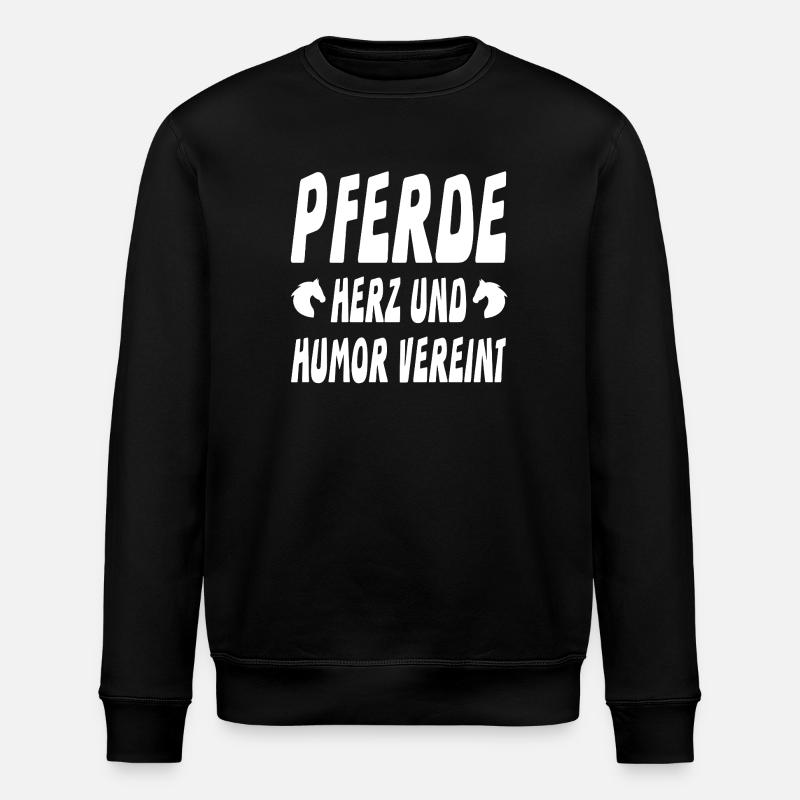Pferde - Stanley/Stella Unisex Bio-Sweatshirt ROLLER - Schwarz
