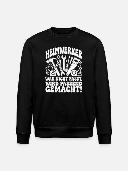 Heimwerker Spruch Werkzeug-Chaos - Stanley/Stella Unisex Bio-Sweatshirt ROLLER - Schwarz