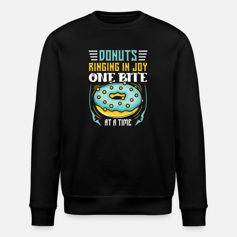 Donut Fastfood - Stanley/Stella Unisex Bio-Sweatshirt ROLLER - Schwarz