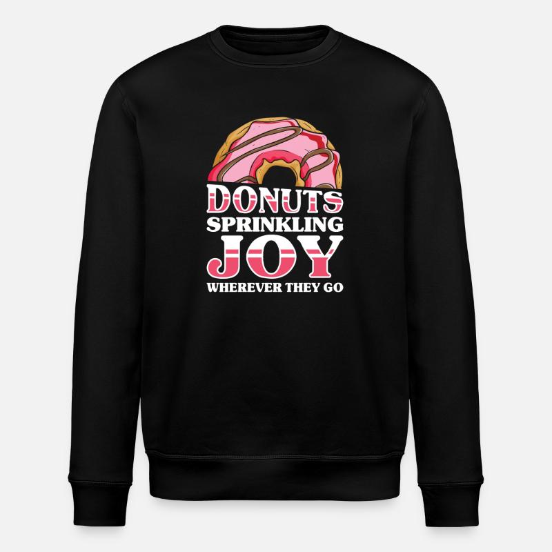Donut Fastfood - Stanley/Stella Unisex Bio-Sweatshirt ROLLER - Schwarz