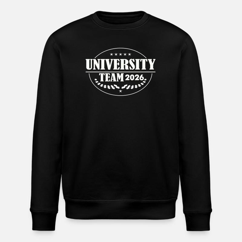 University Team 2026 Emblem - Stanley/Stella ROLLER Unisex Organic Sweatshirt - black
