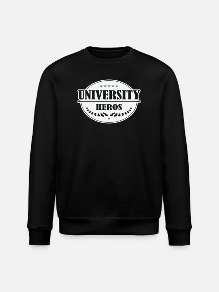 Unihelden Badge - Stanley/Stella ROLLER Unisex Organic Sweatshirt - black