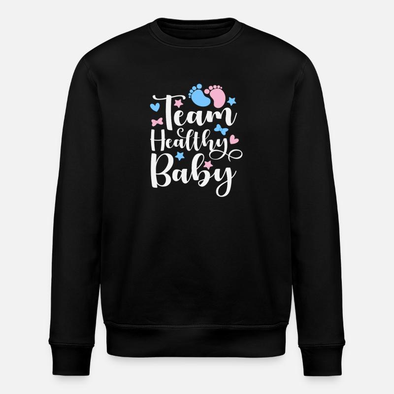 Team Gesundes Baby Junge Oder Mädchen - Stanley/Stella Unisex Bio-Sweatshirt ROLLER - Schwarz