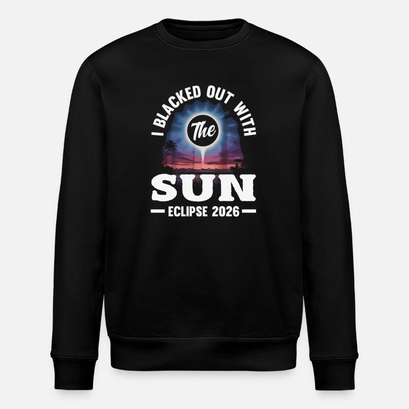 Éclipse solaire 2026, 12 août - Sweat bio ROLLER Stanley/Stella Unisexe - noir