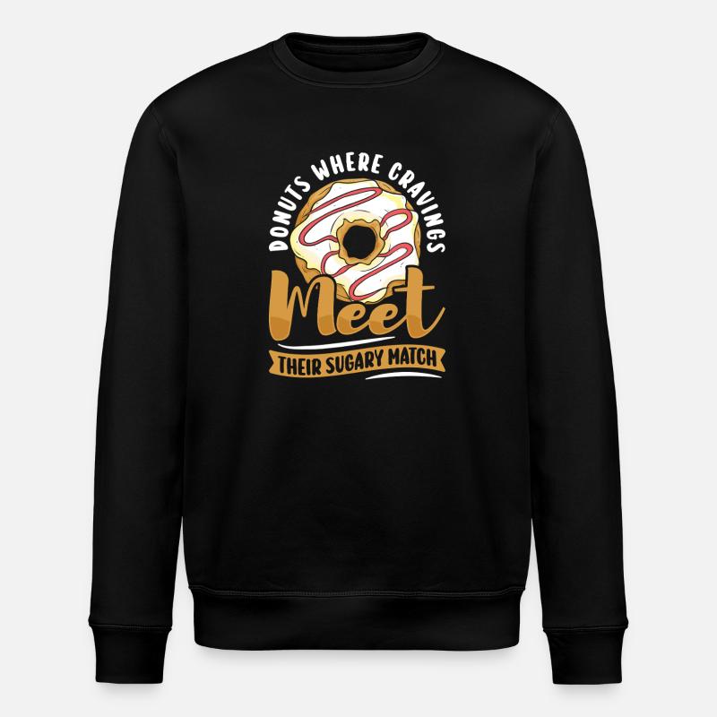 Restauration rapide en donuts - Sweat bio ROLLER Stanley/Stella Unisexe - noir