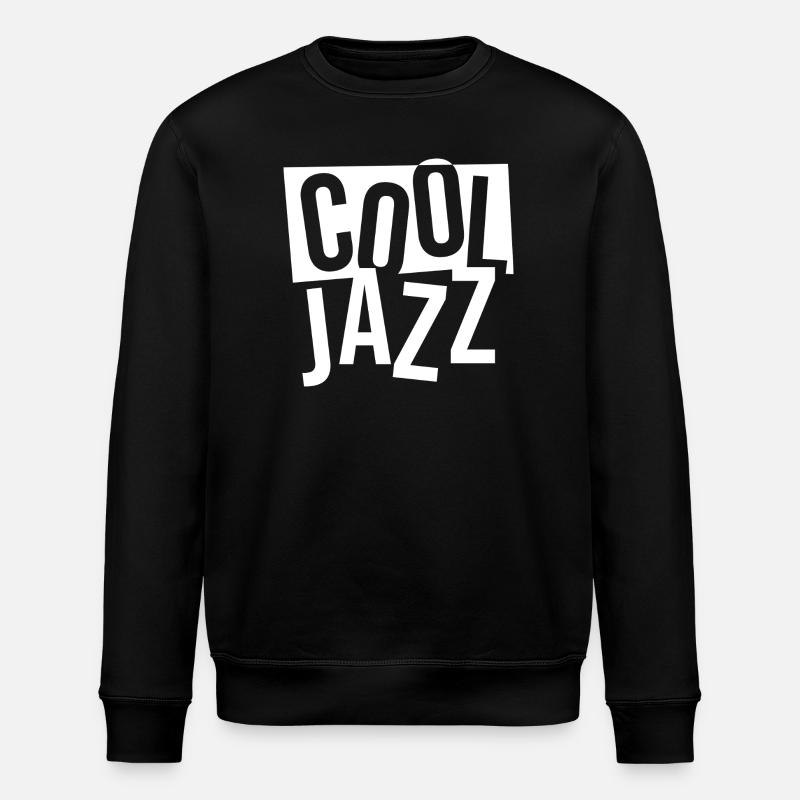 Pile typographique jazz audacieuse - Sweat bio ROLLER Stanley/Stella Unisexe - noir