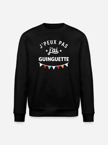 J'peux pas j'ai Guinguette - Sweat bio ROLLER Stanley/Stella Unisexe - noir